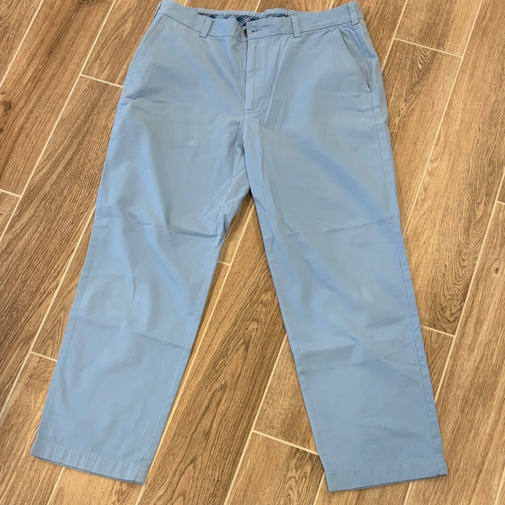 Men's Blue Brooks Brothers 1818 Chino Pants